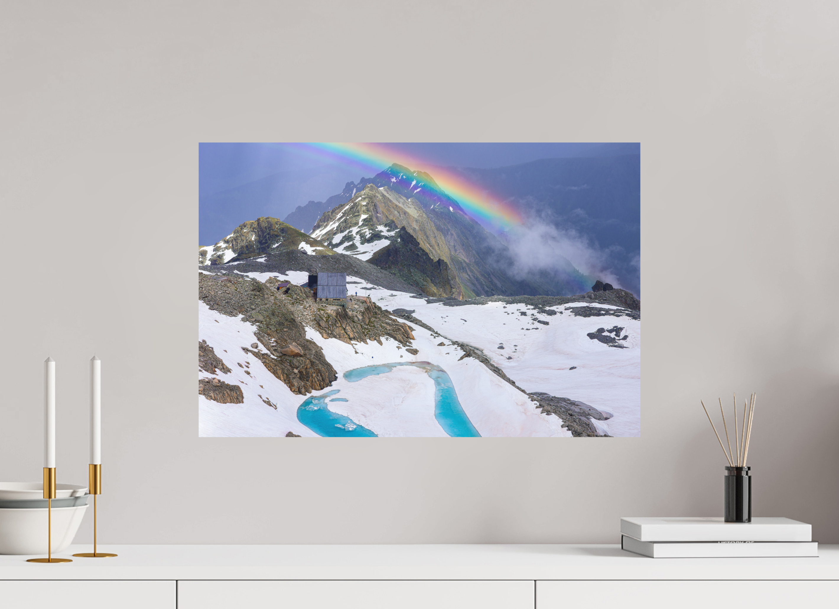 60 x 40 cm, Tirage photo - satiné Cabane d'Orny