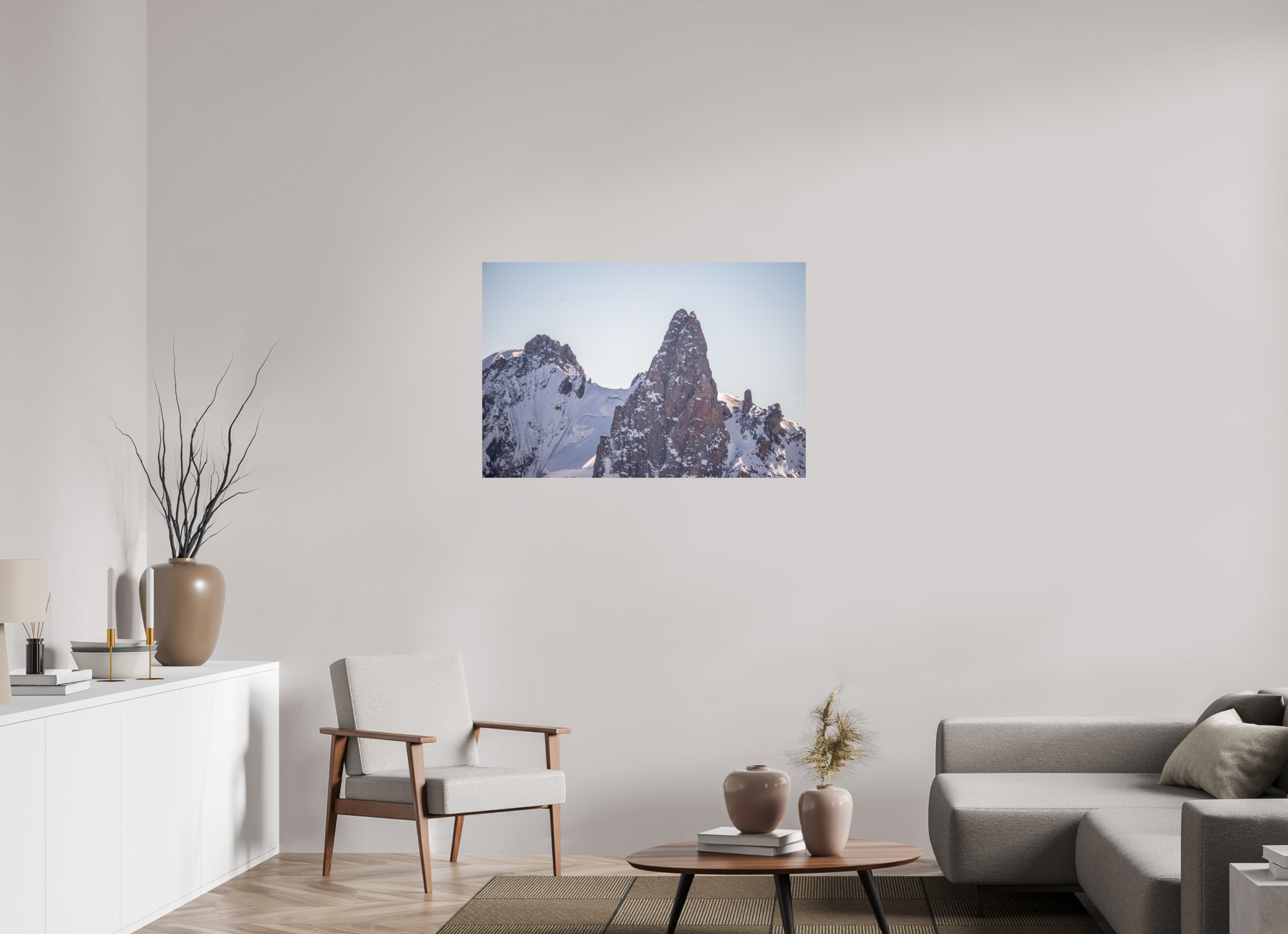 105 x 70 cm, Tirage photo - satiné La Dent du Géant