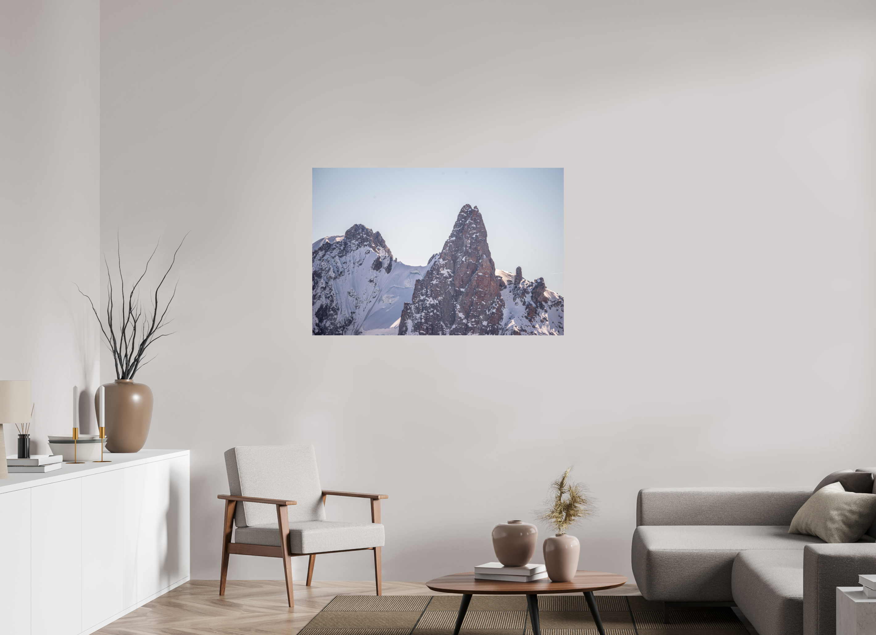120 x 80 cm, Tirage photo - satiné La Dent du Géant