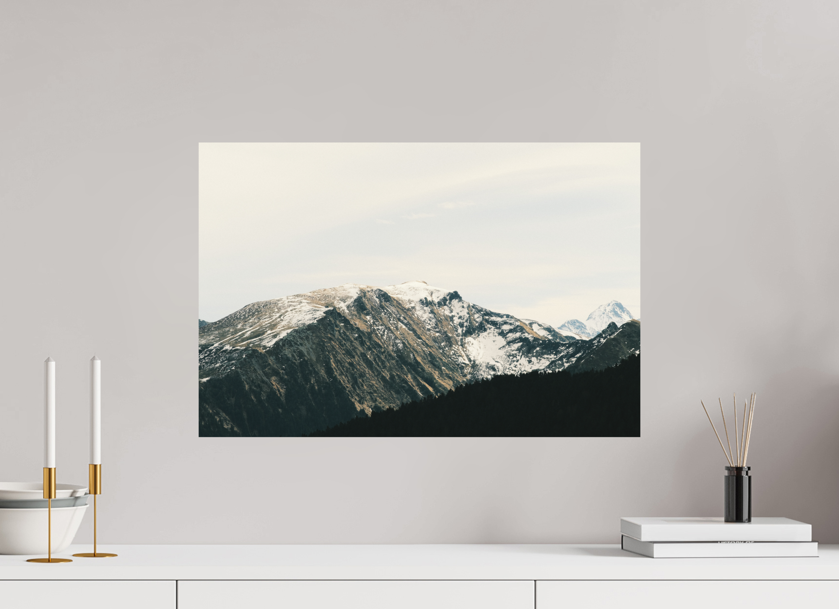 60 x 40 cm, Impression Fine Art - mat Une douce journée d'hiver