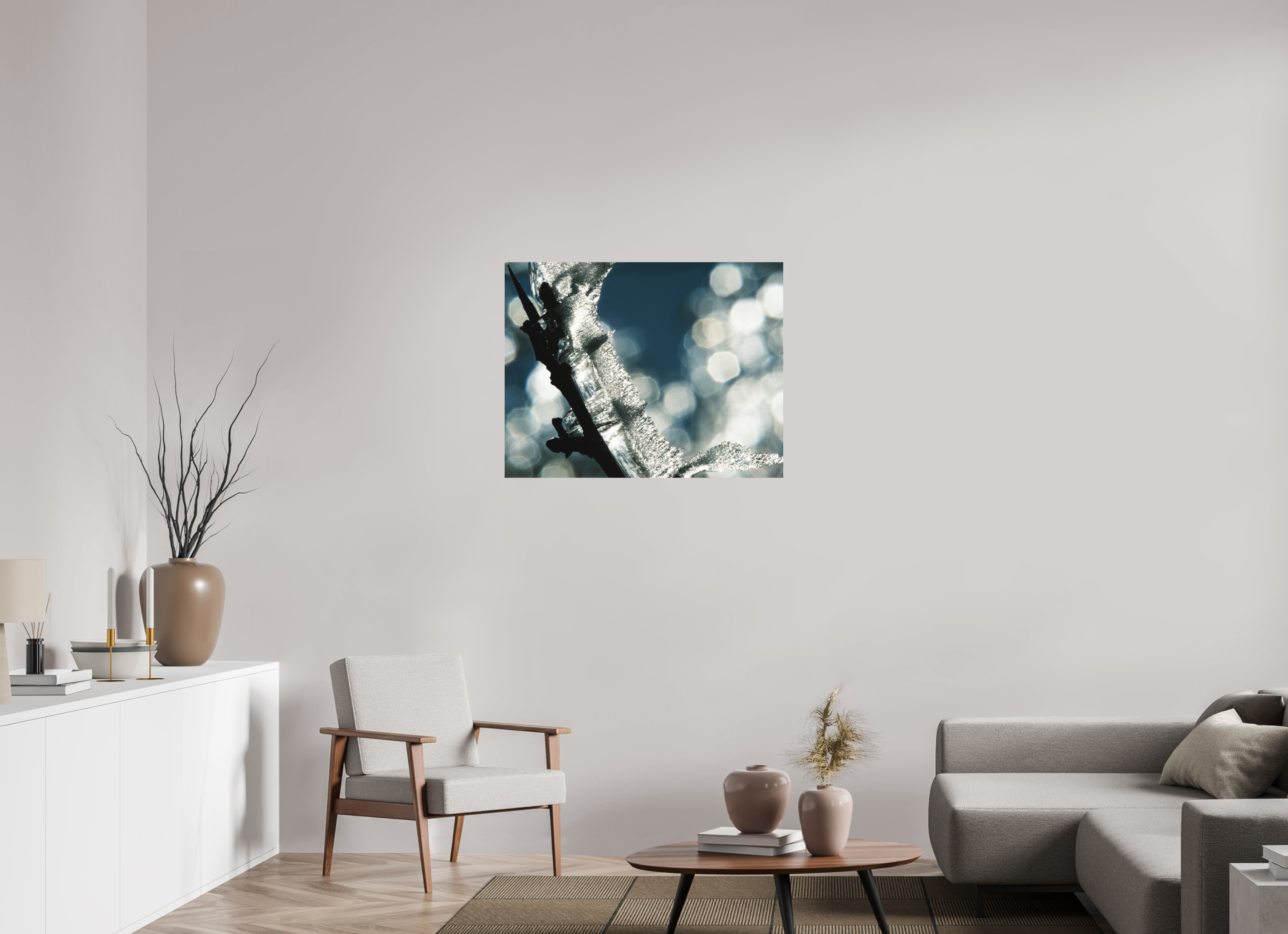 90,4 x 70 cm, Tirage photo - satiné Givré