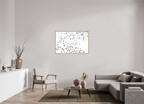 120 x 80 cm, Impression Fine Art encadrée en chêne naturel - mat La foule