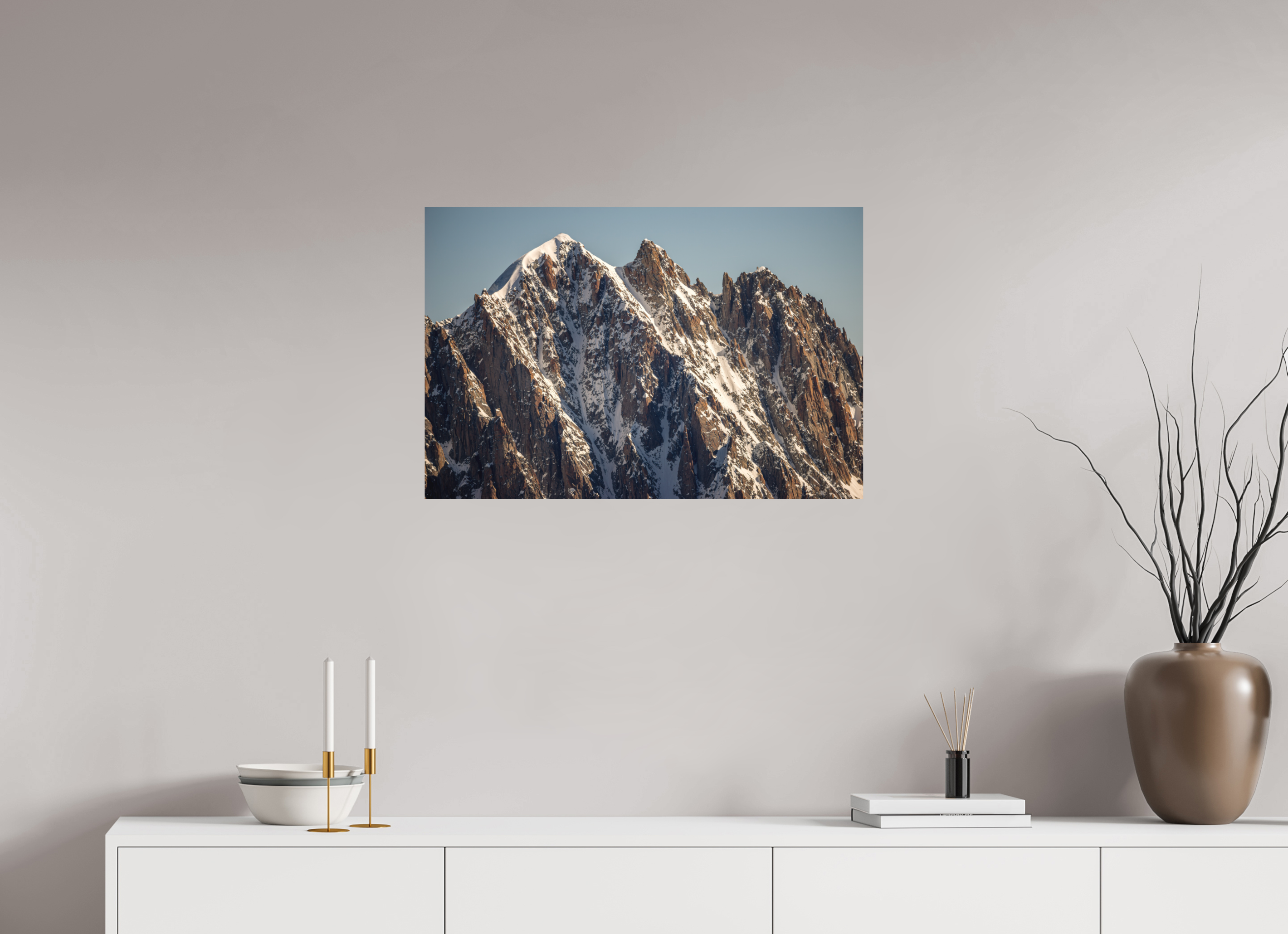 75 x 50 cm, Impression Fine Art sur support rigide - mat L'aiguille Verte