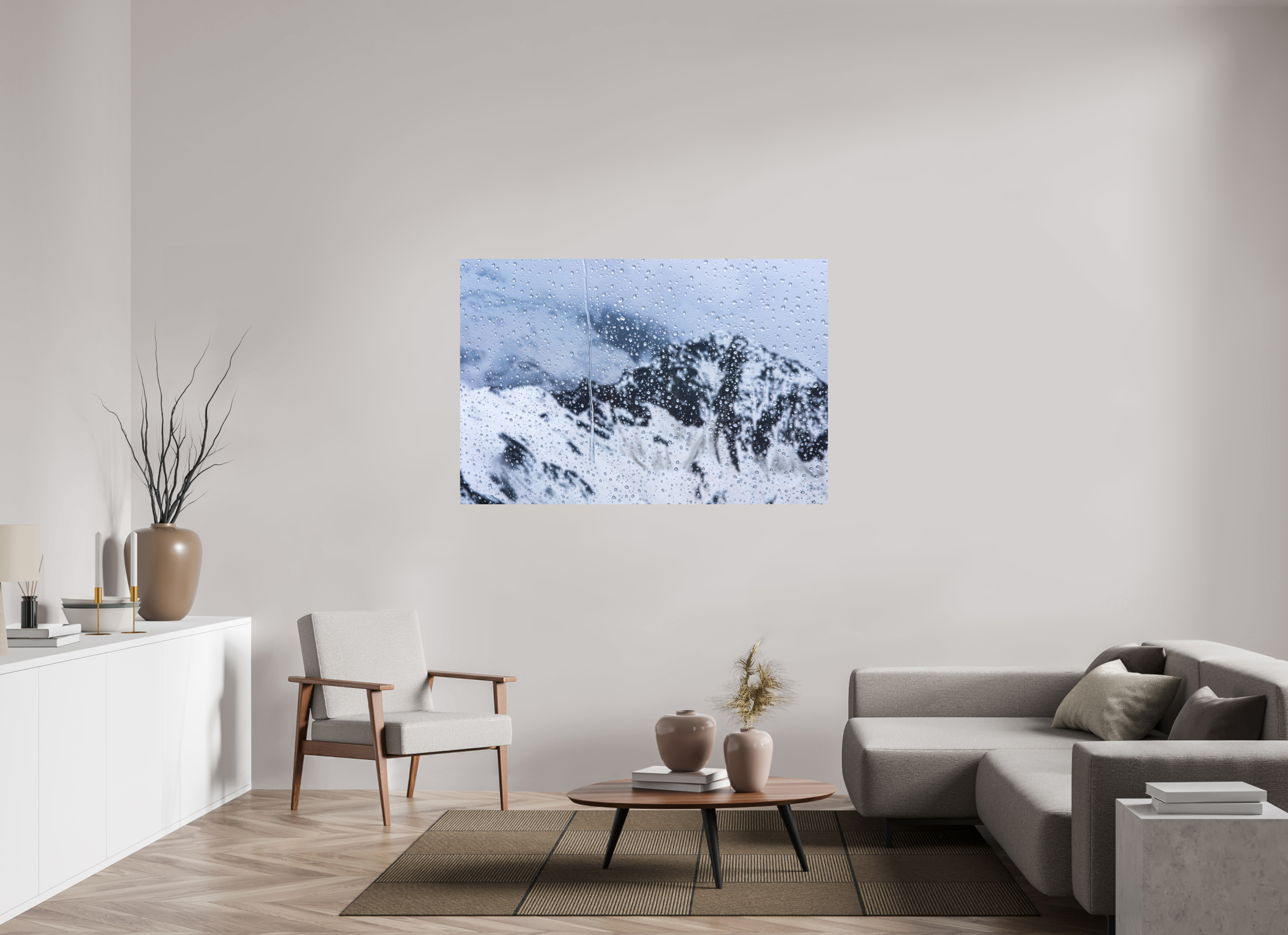 150 x 100 cm, Impression Fine Art sur support rigide - mat Mauvaise météo