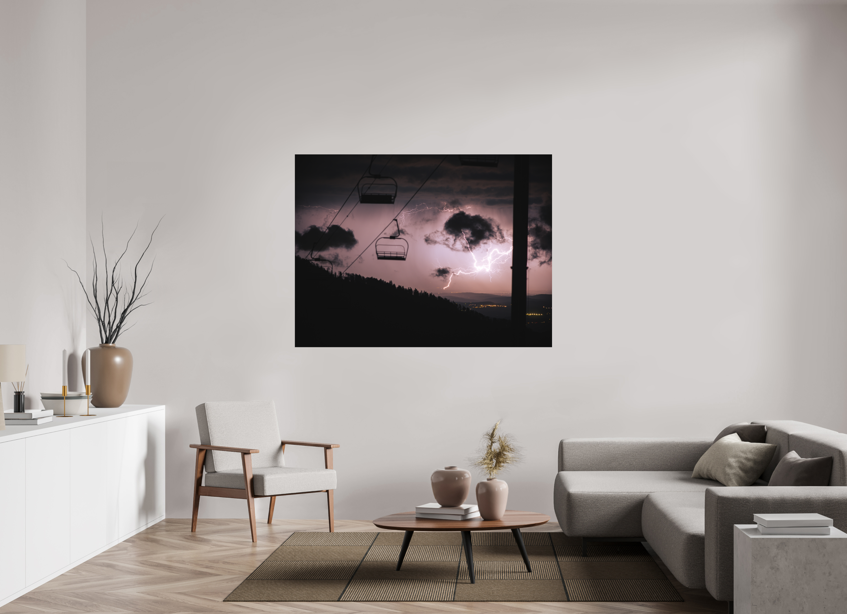 160 x 120 cm, Tirage photo - satiné Tonnerre de Mourtis