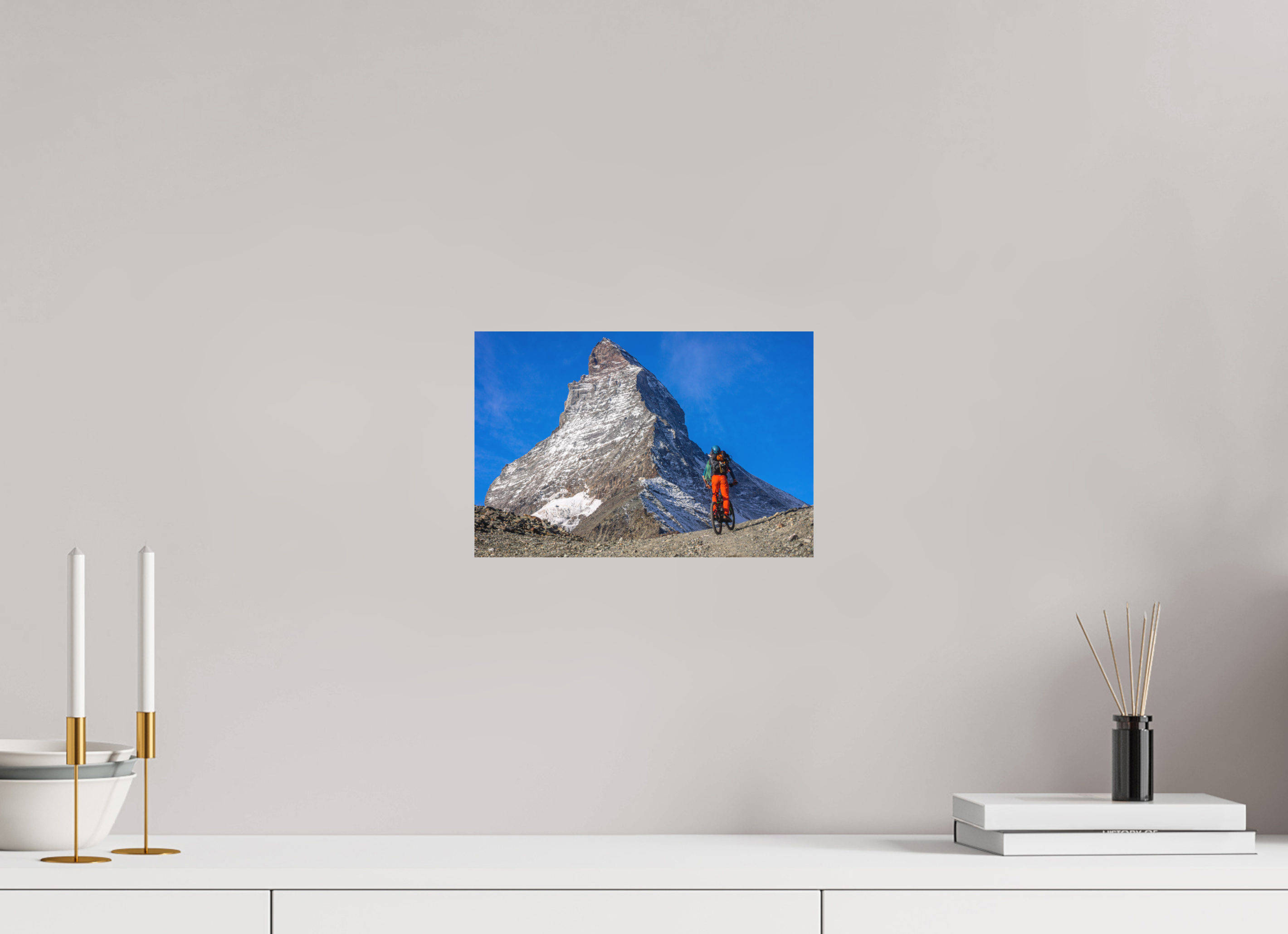 30 x 20 cm, Tirage photo - satiné A l'assaut du Cervin