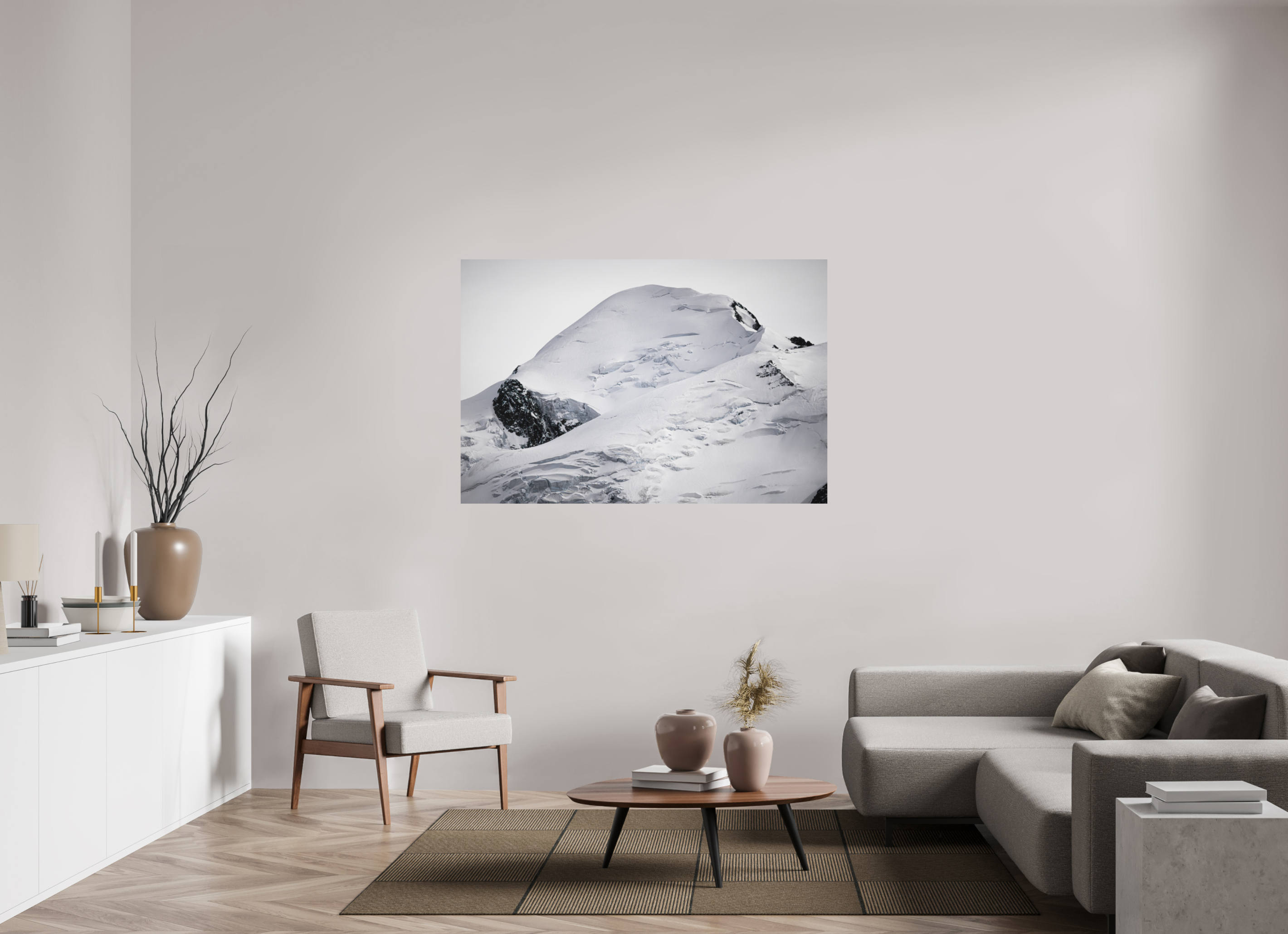150 x 100 cm, Impression Fine Art - mat Le Mont Blanc