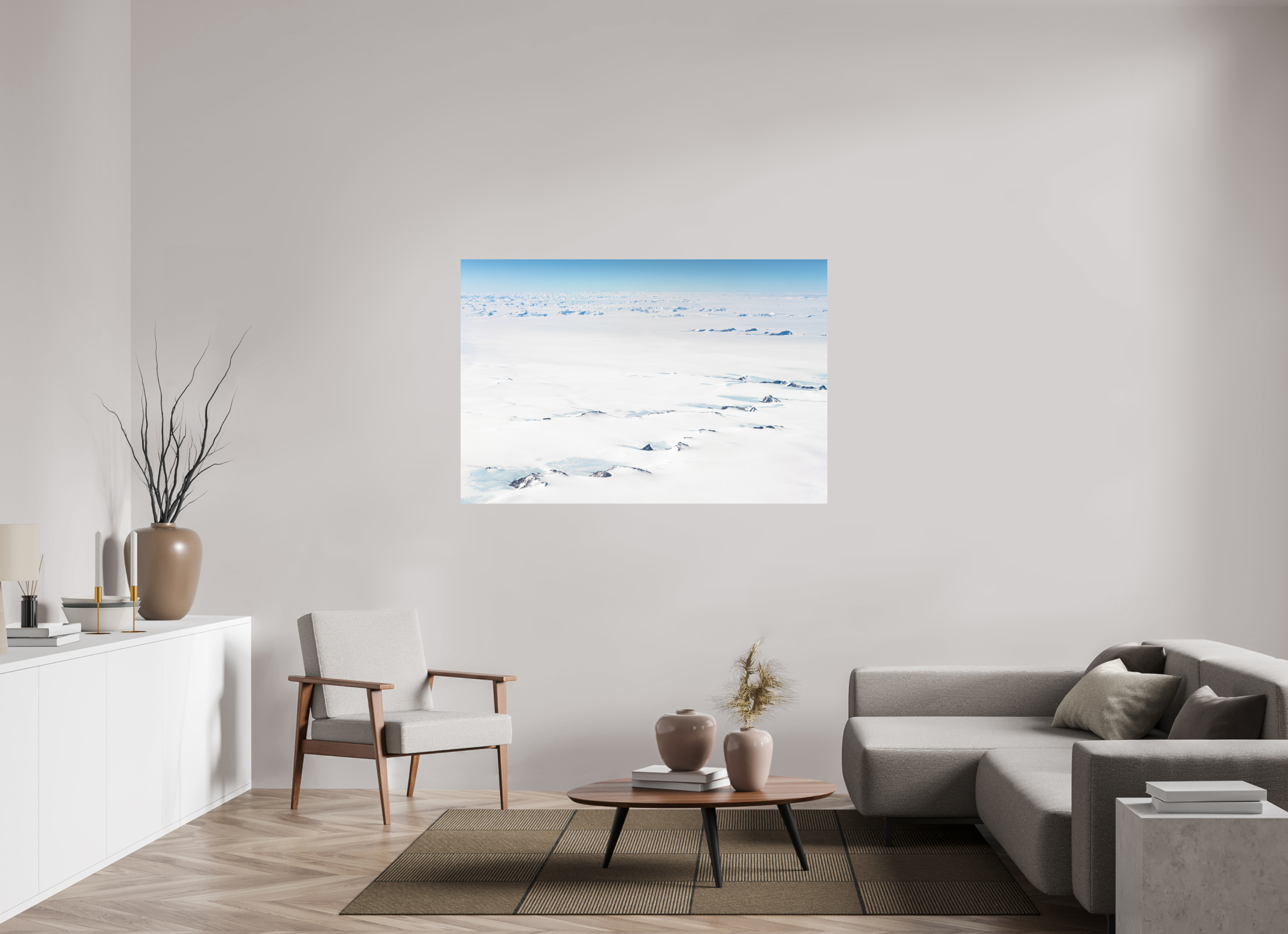 150 x 100 cm, Impression Fine Art - mat Le Continent Glacé