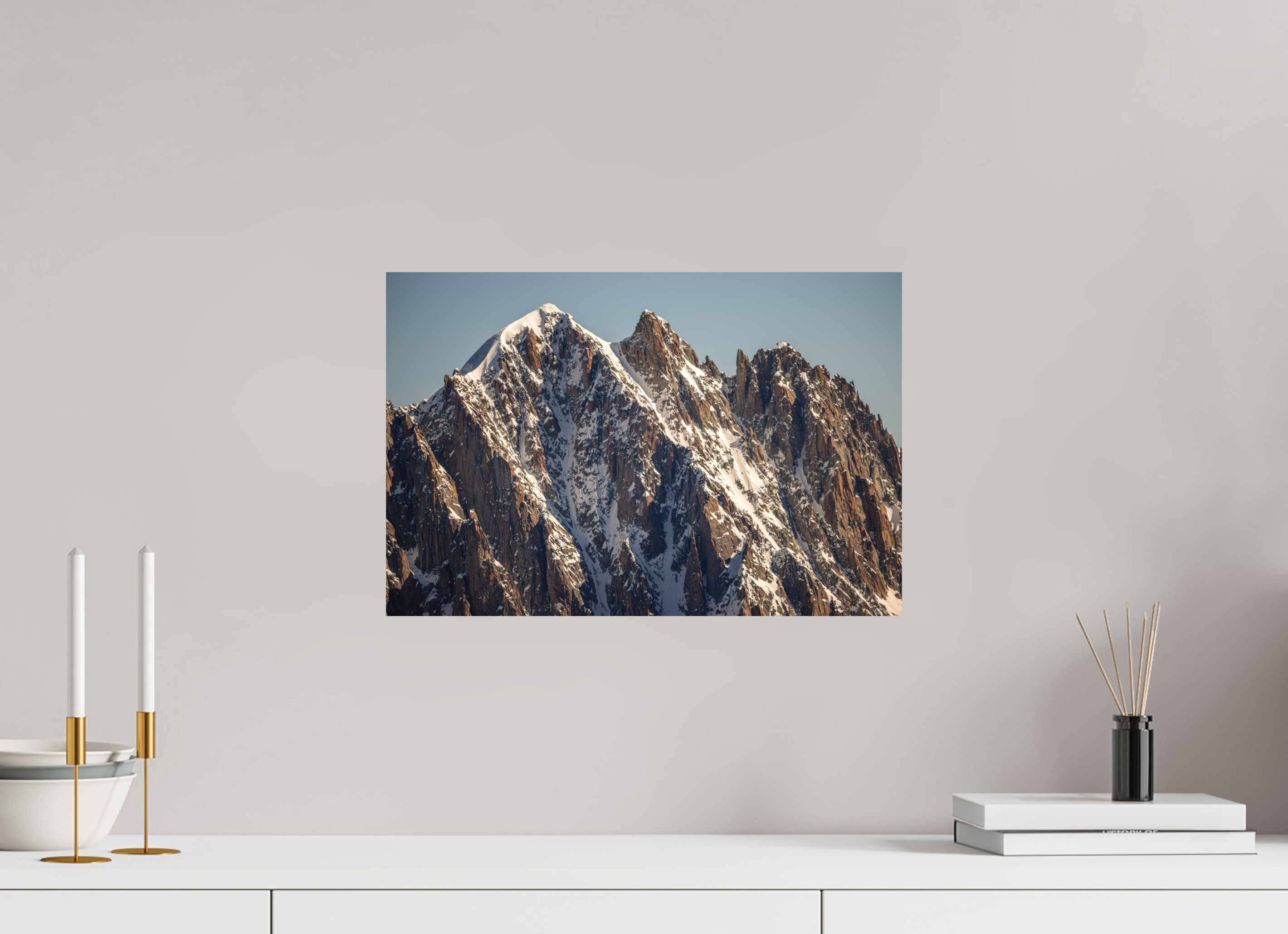 45 x 30 cm, Impression Fine Art sur support rigide - mat L'aiguille Verte